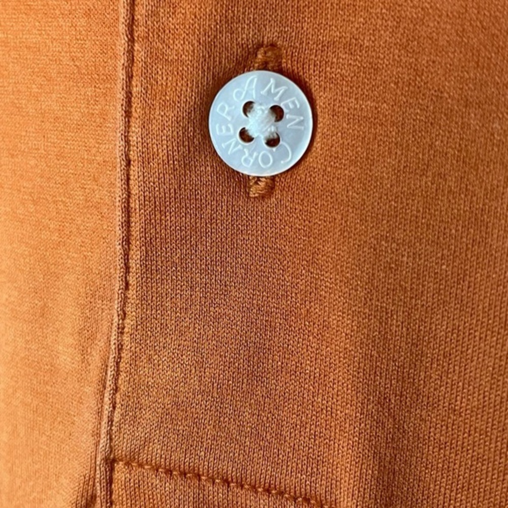 Vintage Masters Golf Orange Polo Amen Corner 100% Pima Cotton Size Medium - Picture 4 of 8